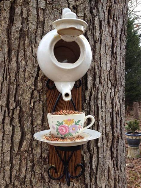 bird house out of metal tea pot onplate with spoon|Pin by Melanie Love on spoon craft .